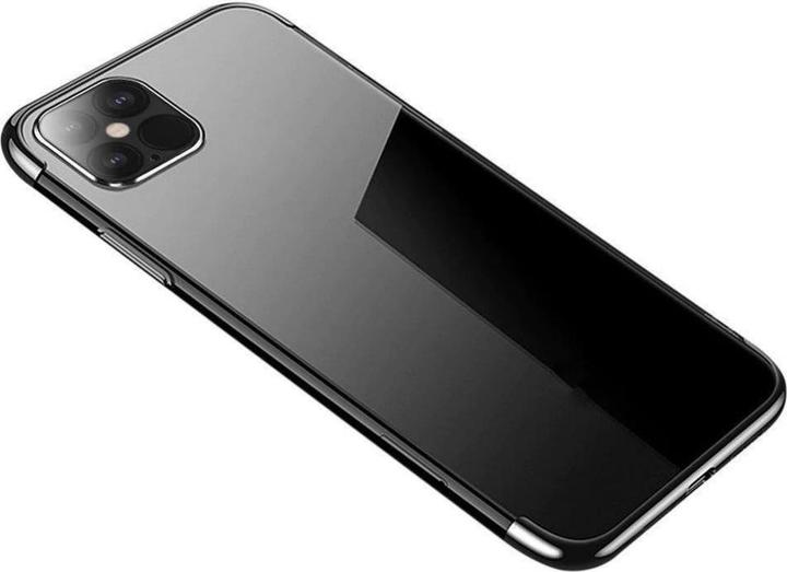 Produktbild Hurtel Clear Color case TPU gel cover with a metallic frame for Samsung Galaxy S22 Ultra black (Samsung Galaxy S22 Ultra)