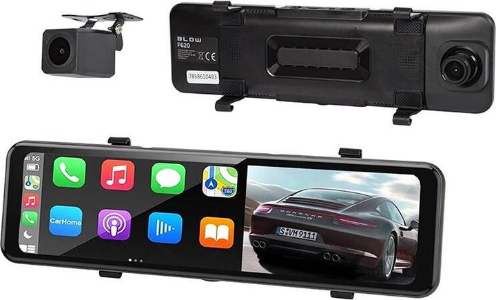 Image du produit Blow BLACKBOX DVR F620 Carplay Android Video-Rekorder + Rückkamera (Récepteur GPS, Écran intégré, Bluetooth, WiFi)