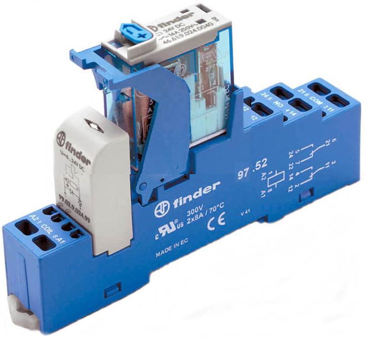 Produktbild Finder Schnittstellenrelais 2RT Faston