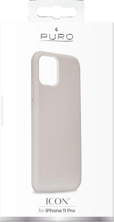 Image du produit Puro ICON Cover iPhone 11 Pro jasnoszary/gris clair IPCX19ICONLGREY (Apple iPhone 11 Pro)
