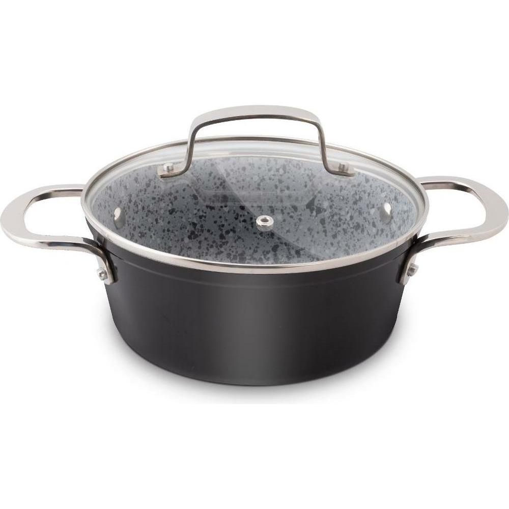 Lamart Granit LT1253 – Aluminum pot 2.2 l, Padella + Pentola, Grigio