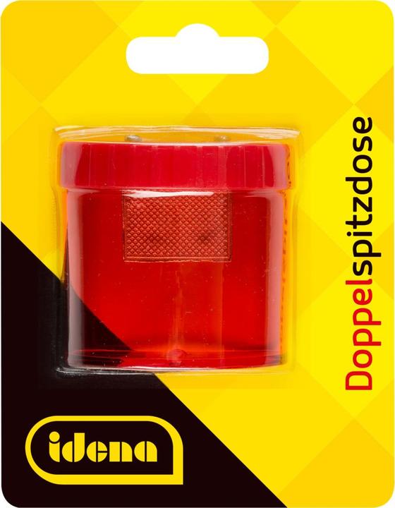 Actual product image Idena Sharpening box 2 oval, assorted colours