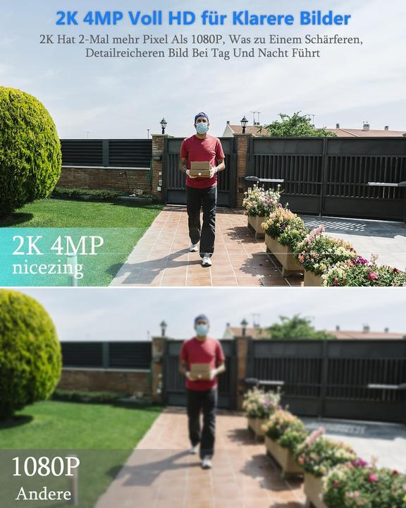 Image du produit Nicezing Video Türklingel mit Personenerkennung (Application, WiFi)