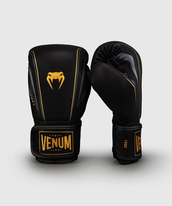 Produktbild Venum Streamline Boxhandschuhe Schwarz/Gold (16 OZ)