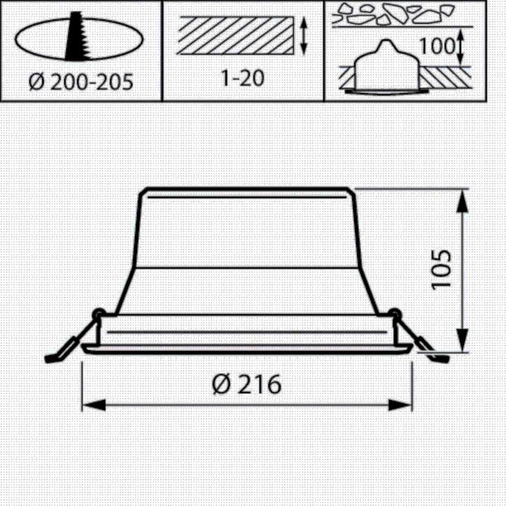 Produktbild Philips PHIL LED-Deckeneinbaustrahler (2585 lm)
