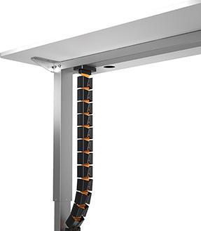 Powerton ERGO GANSO PRO Kabel-Organizer, schwarz-orange