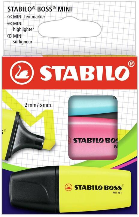 STABILO BOSS MINI Textmarker (3x)