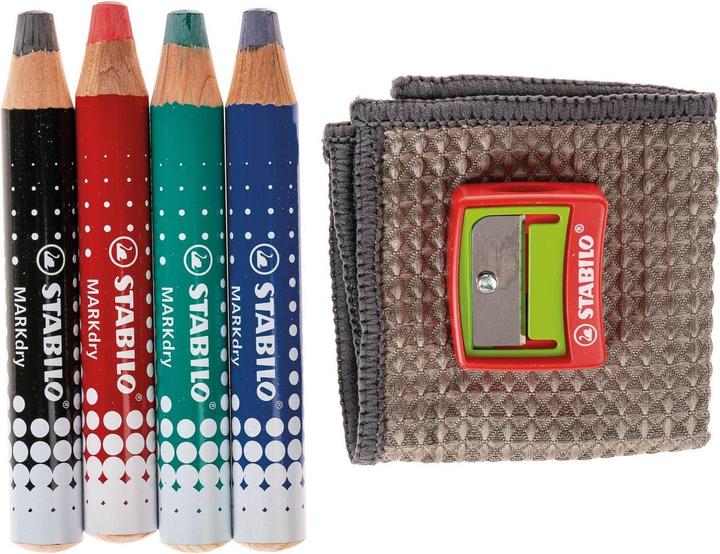 Produktbild STABILO Marker MARKdry (Mehrfarbig, 10 mm, 4 x)