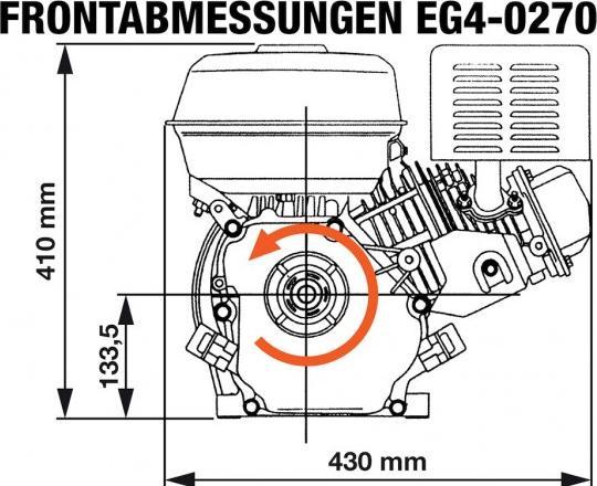 Image du produit Rotek - Benzinmotor Engine EG4-0270-5H-KW25x63(S1)