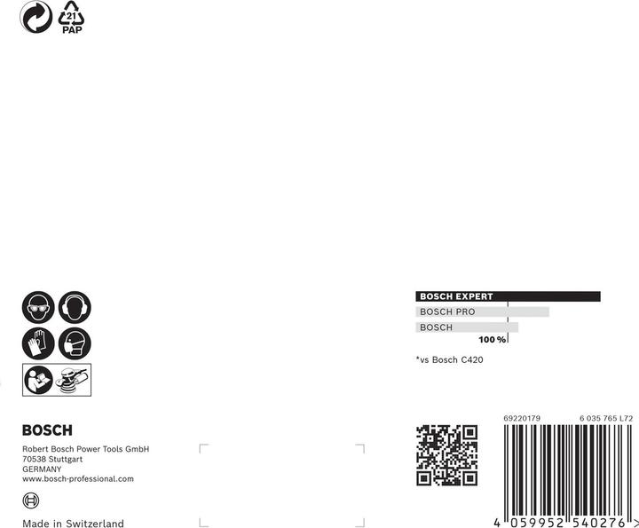 Image du produit Bosch Professional Zubehör M480 Filet abrasif (80, P80)