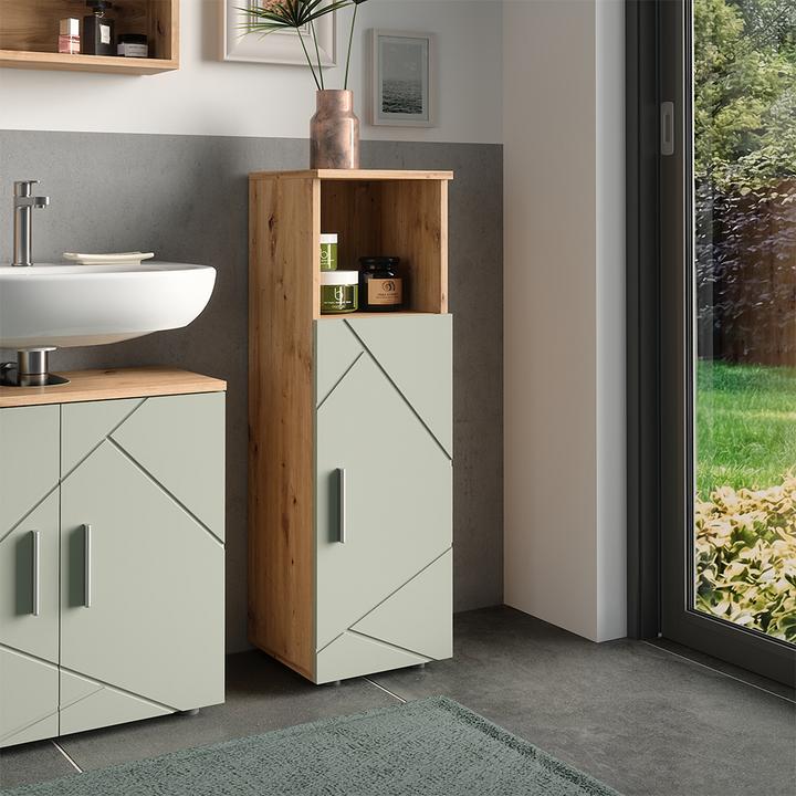 Produktbild Vicco Midischrank Irma, Salbeigrün, 30 x 95 cm (30 x 30 x 95 cm)