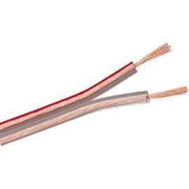 Purelink Lautsprecherkabel, 2x0,75 mm², 10m, transparent, CCA (10 m, 0.75 mm²), Lautsprecherkabel, Transparent