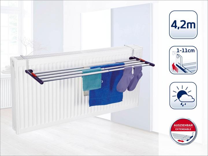 Produktbild Leifheit Hängetrockner Quartett 42 Extendable Aluminium (4.20 m)