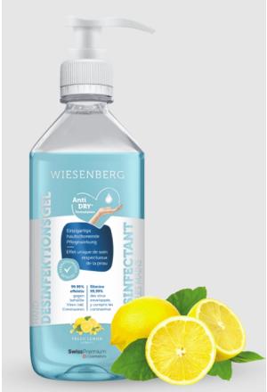 Produktbild Wiesenberg Hand Desinfektionsgel Fresh Lemon Gel (500 ml)