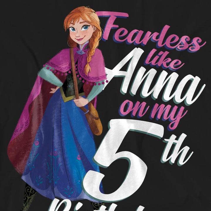 Produktbild Disney Frozen Fearless Like Anna TShirt 5. Geburtstag (M)