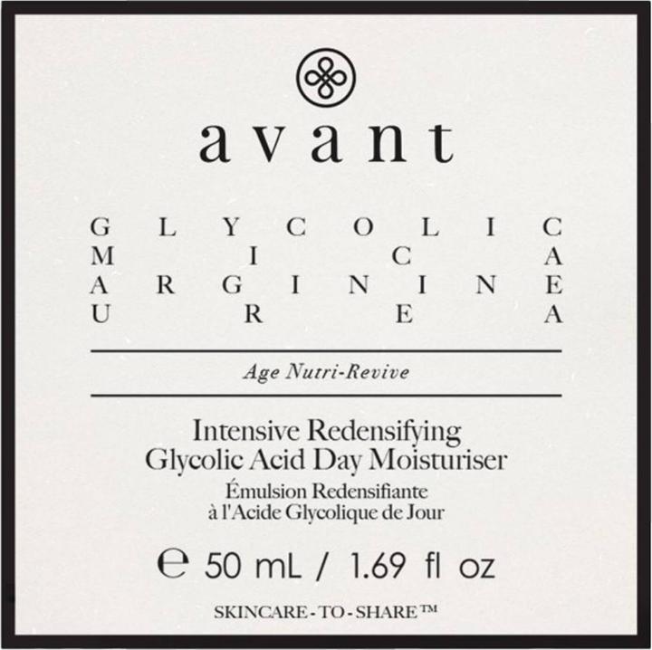 Actual product image Avant - Moisturising Glycolic Day Cream Intensive Redensifying (Day cream)