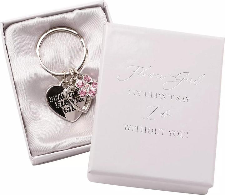 Actual product image Amore Flower Girl Charm Keyring