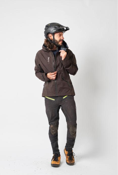 Actual product image dirtlej Trailscout Waterproof long trousers, black/lime, XXL (XXL)