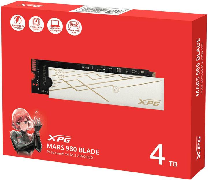 Actual product image Adata XPG MARS 980 BLADE (4000 GB, M.2 2280)
