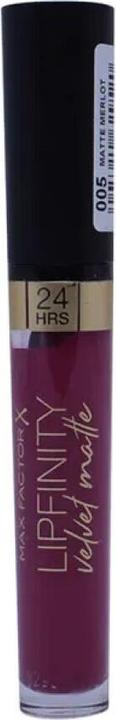 Produktbild Max Factor Lipfinity Velvet Matte 4 ml 005 Matte Merlot (005 Matte Merlot)