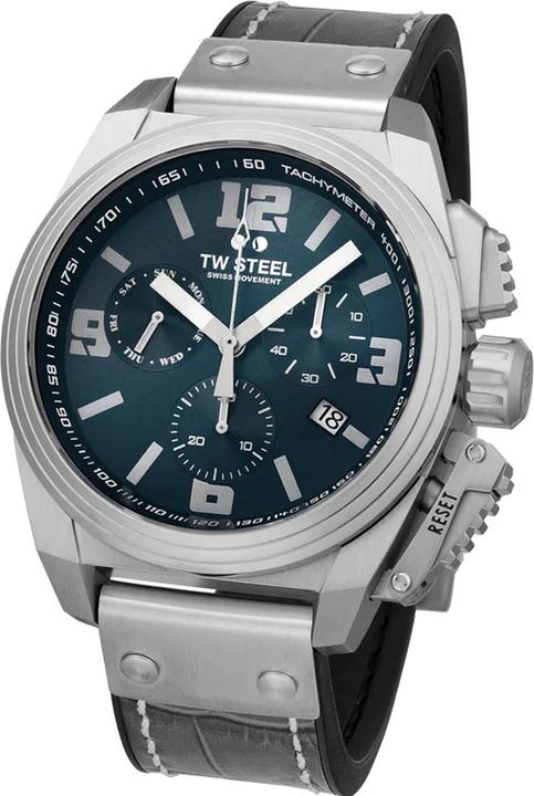 Immagine prodotto TW-Steel TW1114 Cronografo da uomo Canteen 46mm 10ATM (Cronografo, 46 mm)