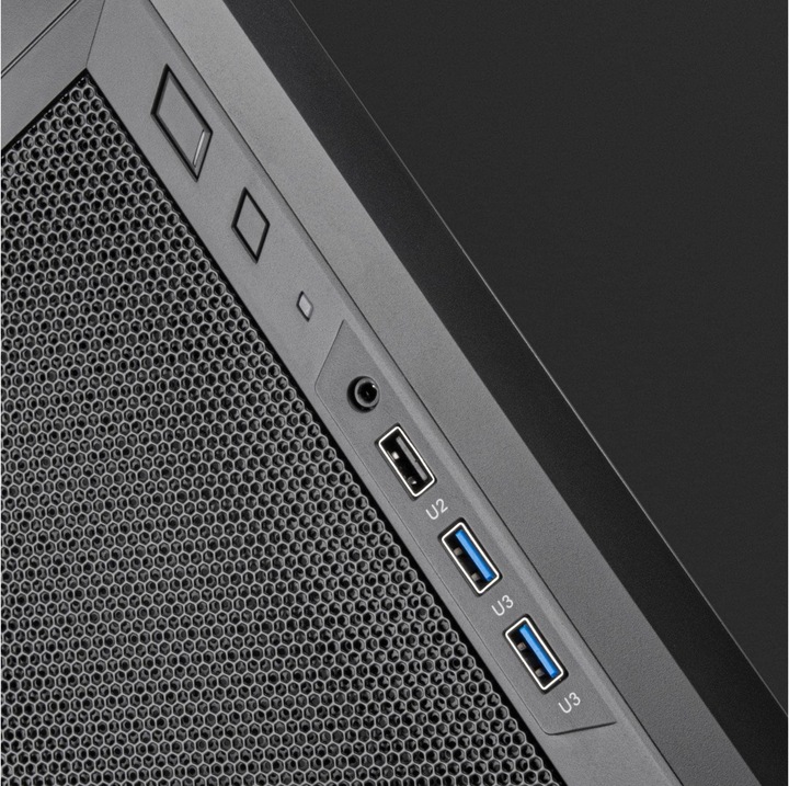 Actual product image Silverstone SST-FA311-B - Fara 311 C383 Tower Computer Chassis with Dual Steel Panel, black (mATX, Mini-ITX)