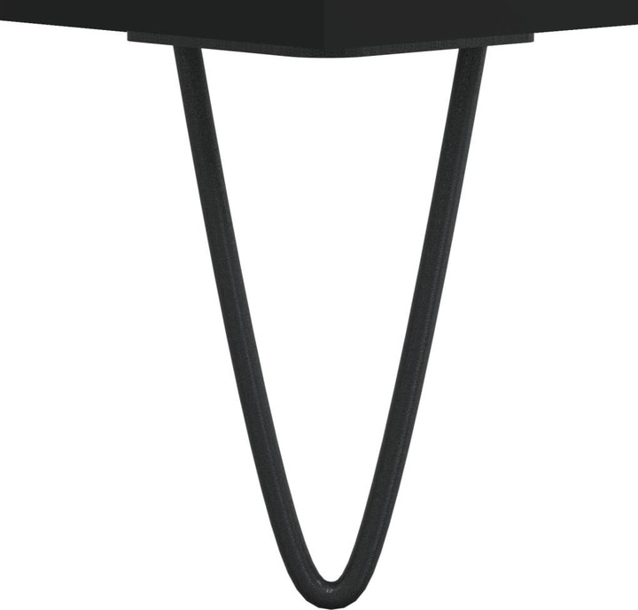 Produktbild VidaXL Plattenschrank Schwarz 85x38x48 cm Holzwerkstoff, Farbe
