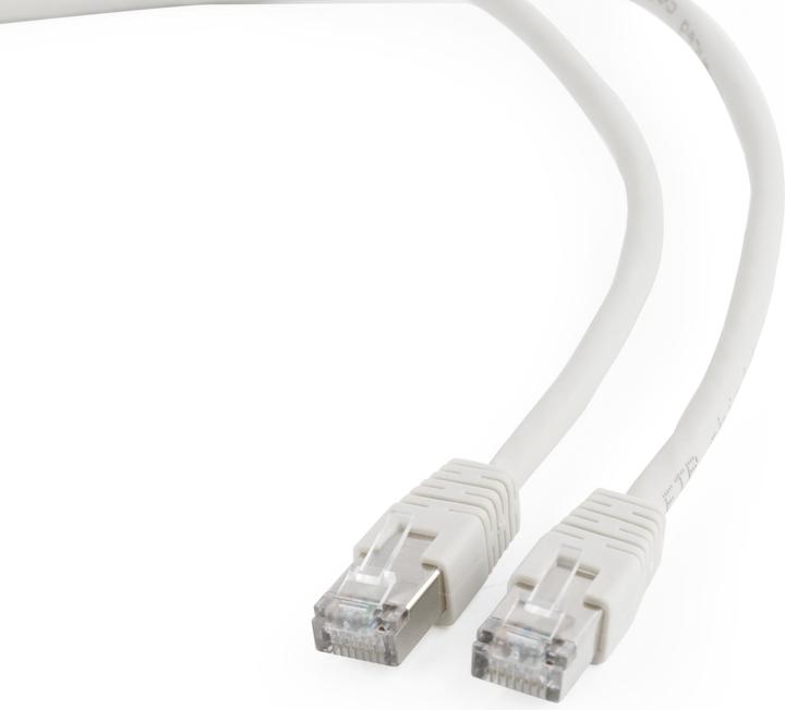 Actual product image Cablexpert FTP Cat6 Patch cord, white, 2 m (F/UTP, CAT6, 2 m)