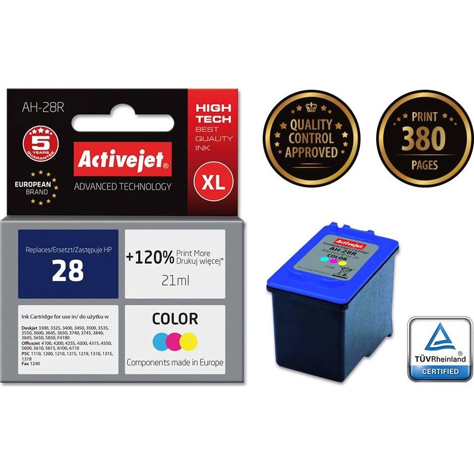 Thumbnail - Activejet, Druckerpatrone, AH-728 - 21 ml - mit hoher Kapazität - Farbe (Cyan, Magenta, Gelb) (M, Y, C)