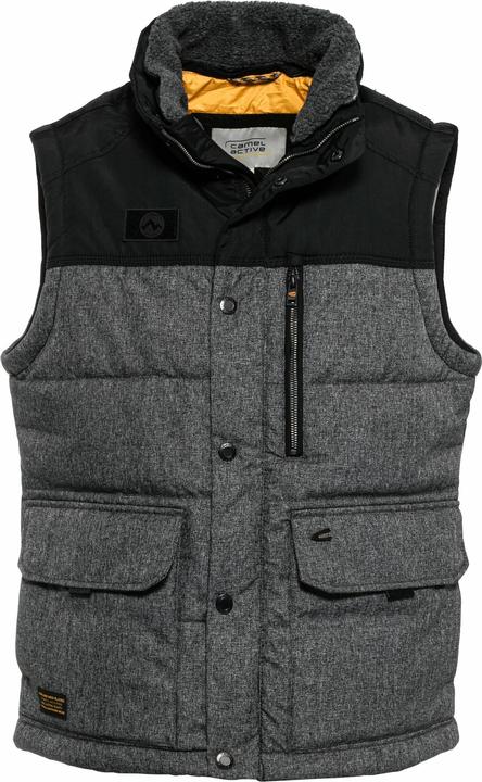 Camel Active Gilet avec col montant en fourrure de teddy (58)
