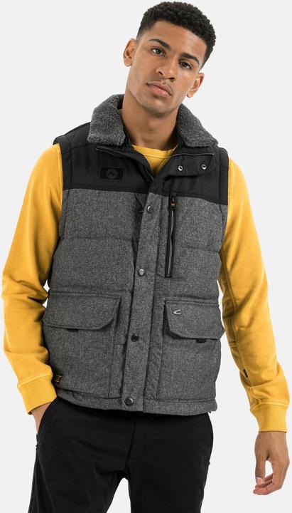 Productafbeelding Camel Active Waistcoat met opstaande kraag van teddybont (58)