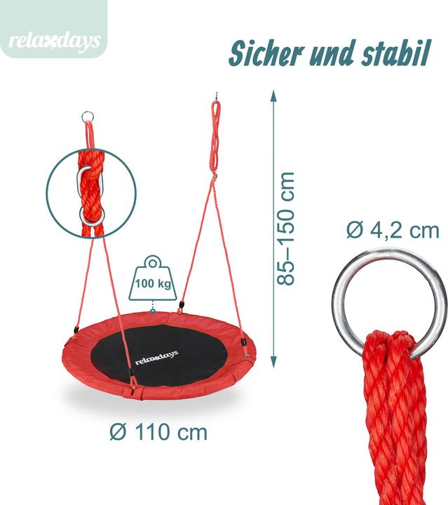 Image du produit Relaxdays Nid d'oiseau 110 cm