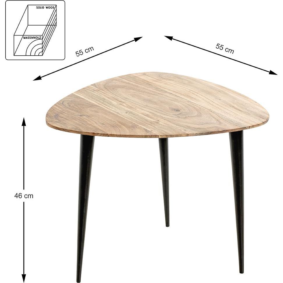 Thumbnail - HAKU Möbel, Couchtisch + Beistelltisch, Tumaco (55 x 46 x 55 cm)