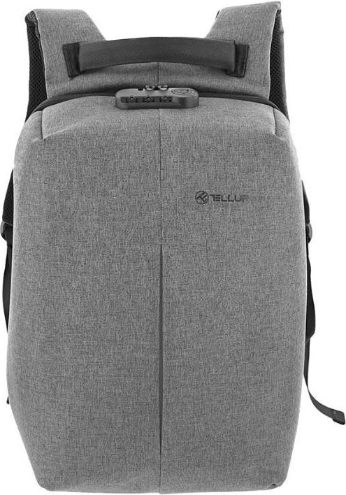 Tellur 15.6 Notebook Backpack Antitheft V2, USB port, gray