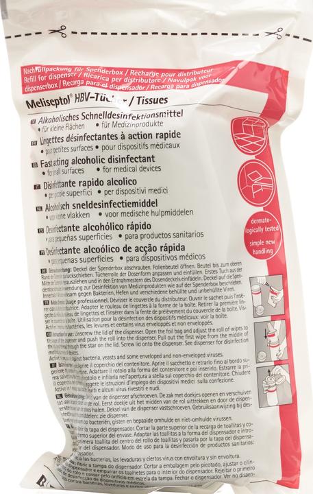 Image du produit Meliseptol Lingettes Recharge de désinfection des surfaces