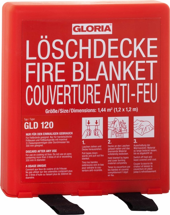 Produktbild Gloria Löschdecke GLD 120, 120 x 120 cm (F)