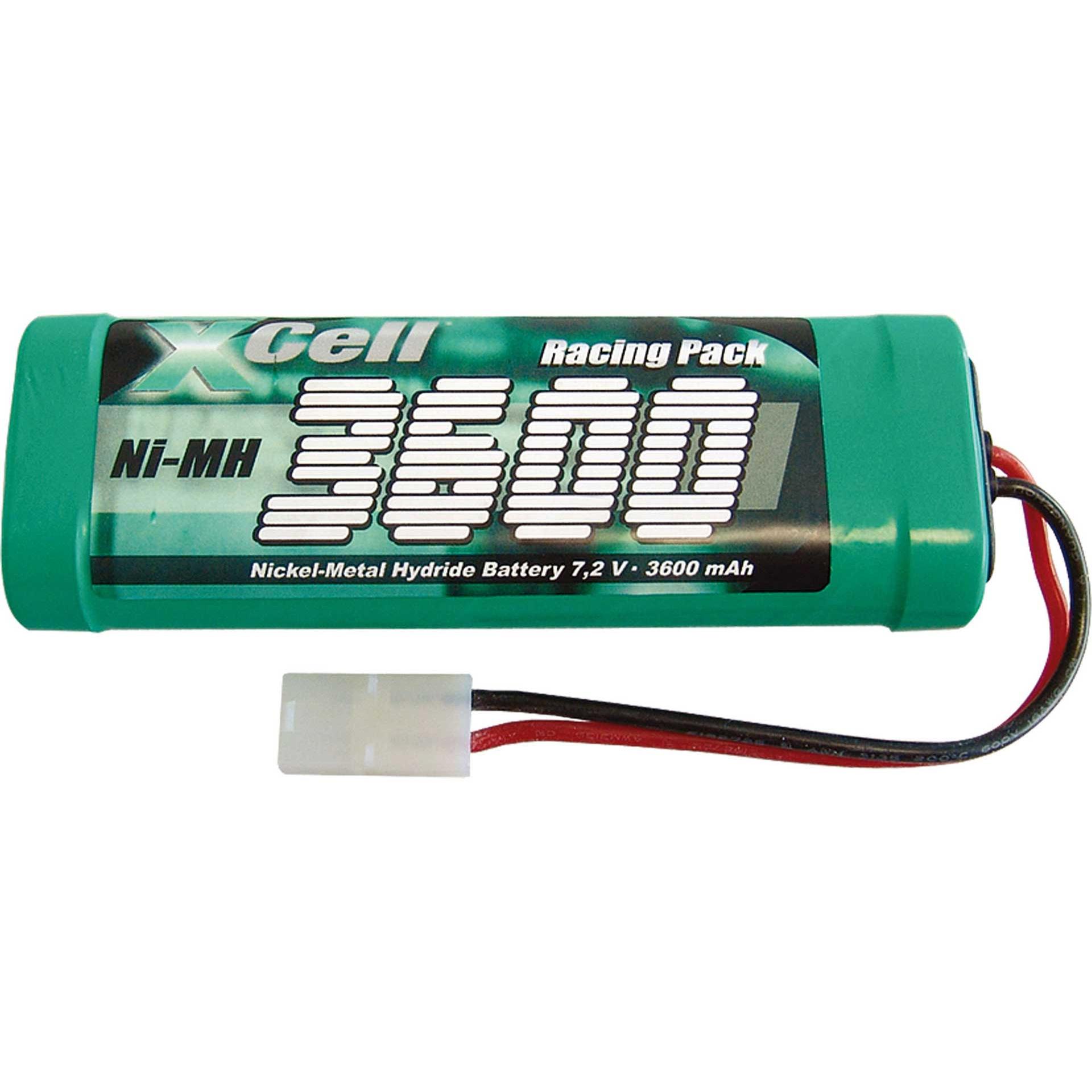 Thumbnail - XCell ni-mh racingpack 3600 mah 7,2 volt (7.20 V, 3600 mAh)