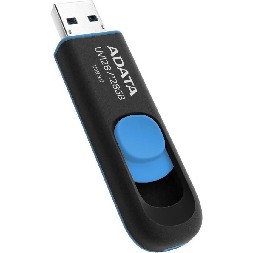 Thumbnail - Adata Dash Drive UV128 (128 GB, USB-A, USB 3.1), USB Stick, Blau, Schwarz