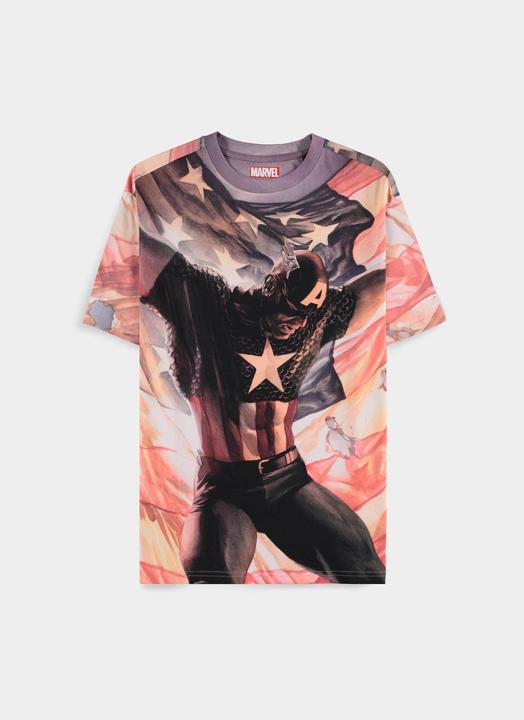Immagine prodotto Difuzed Captain America - Maglietta a maniche corte da uomo Digital American AOP - XL (XL)