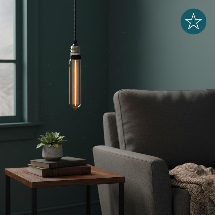 Immagine prodotto Luxula Lampada a filamento LED, Tube Line Smoke, E27, 2W, 40lm, 1800K (E27, 40 lm, 1 x)