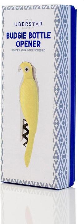Produktbild Uberstar Flaschenöffner Wellensittich Gelb (Korkenzieher)
