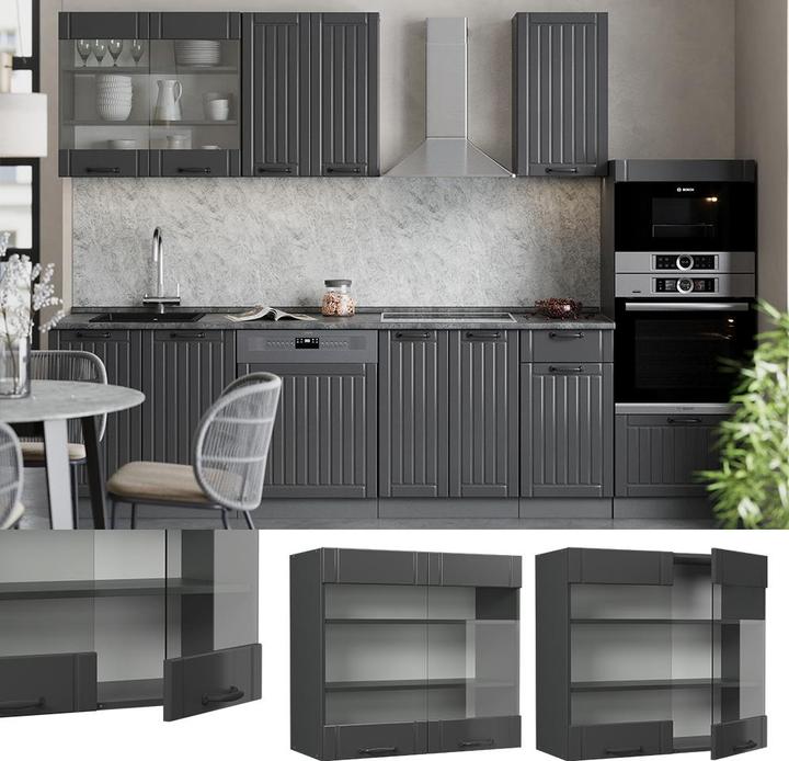 Produktbild Vicco Küchenglasschrank Fame-Line (80 x 34.10 x 72 cm)