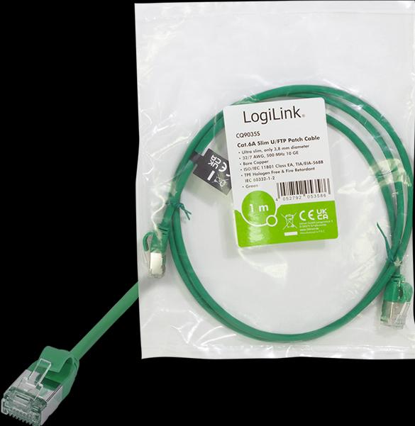 Actual product image LogiLink Network cable (STP, CAT6a, 1 m)