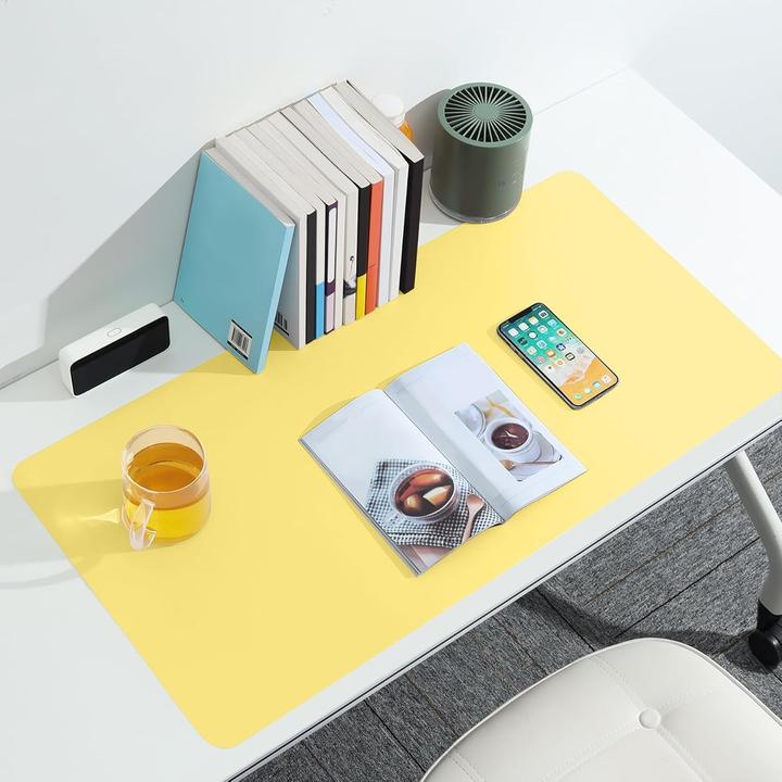 Image du produit Milkii Schreibtischmatte, Sunny Yellow (80 x 40 cm)