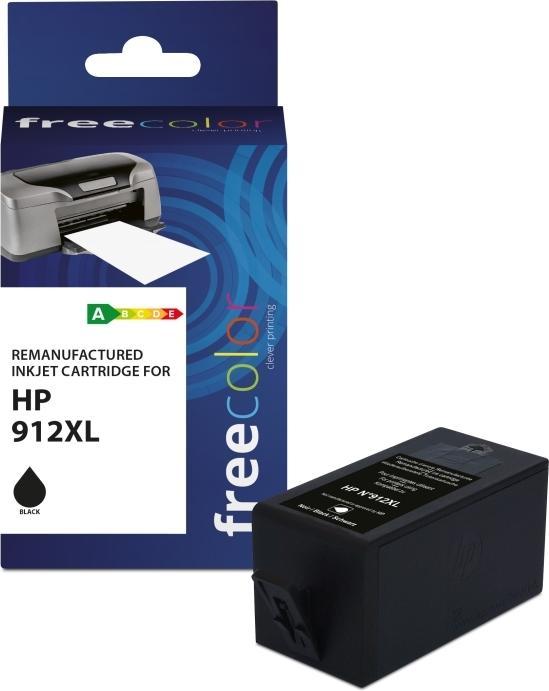 Produktbild Freecolor Patrone HP 912XL black remanufactured (BK)