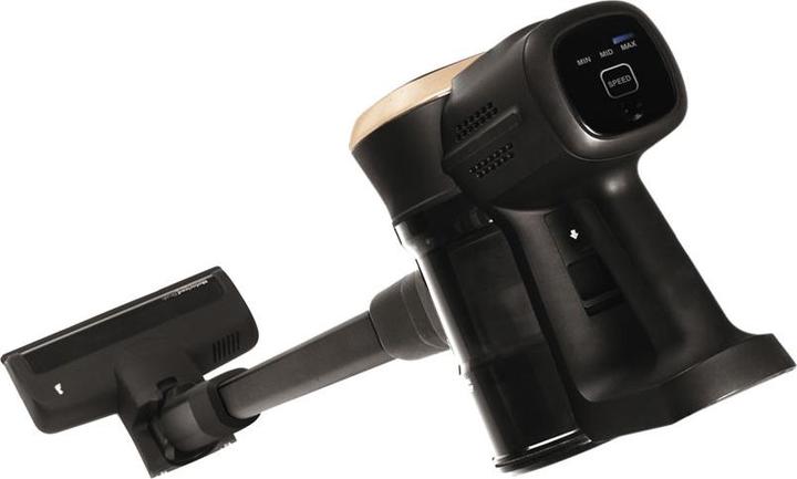 Actual product image BerlingerHaus Design cordless hoover, 220 W BLDC motor, 25.9 V Li-ION battery, black-pink gold