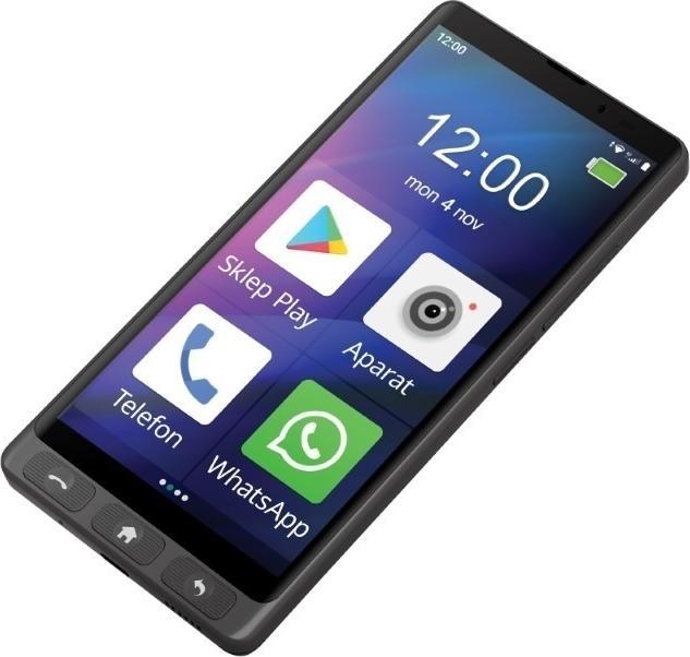 Image du produit Maxcom Smartphone pour seniors MS601 4G (32 Go, étui transparent, 4G)