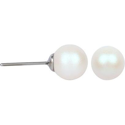 Levien, Ohrringe, Fine pearl earrings Pearl Pearlescent White (L)