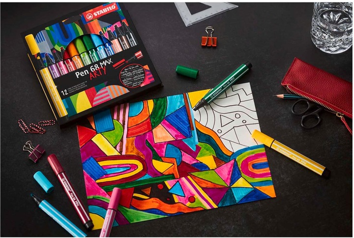 Produktbild STABILO PEN 68 MAX ARTY - Fasermaler (20 Farben, 20 x)