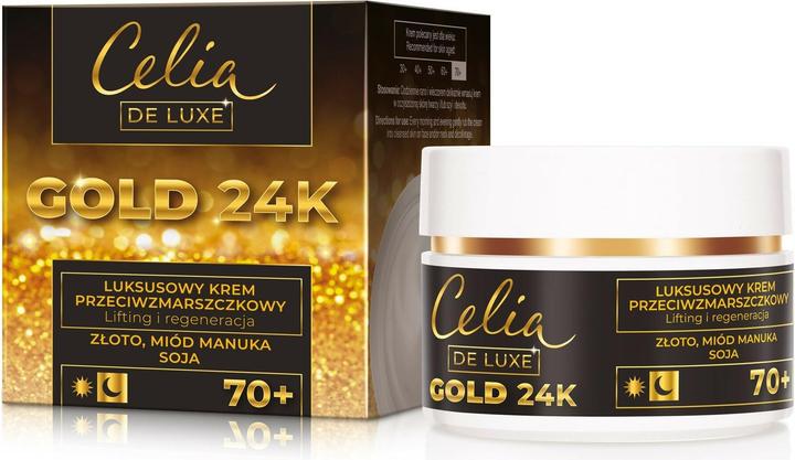 Immagine prodotto Celia De Luxe Gold 24K 70+ Crema Antirughe per la Notte 50Ml (50 ml, Crema notte)